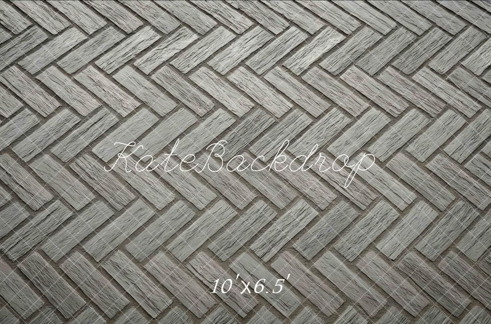 Kate Herringbone Grey Floor Backdrop Designed by Mini MakeBelieve