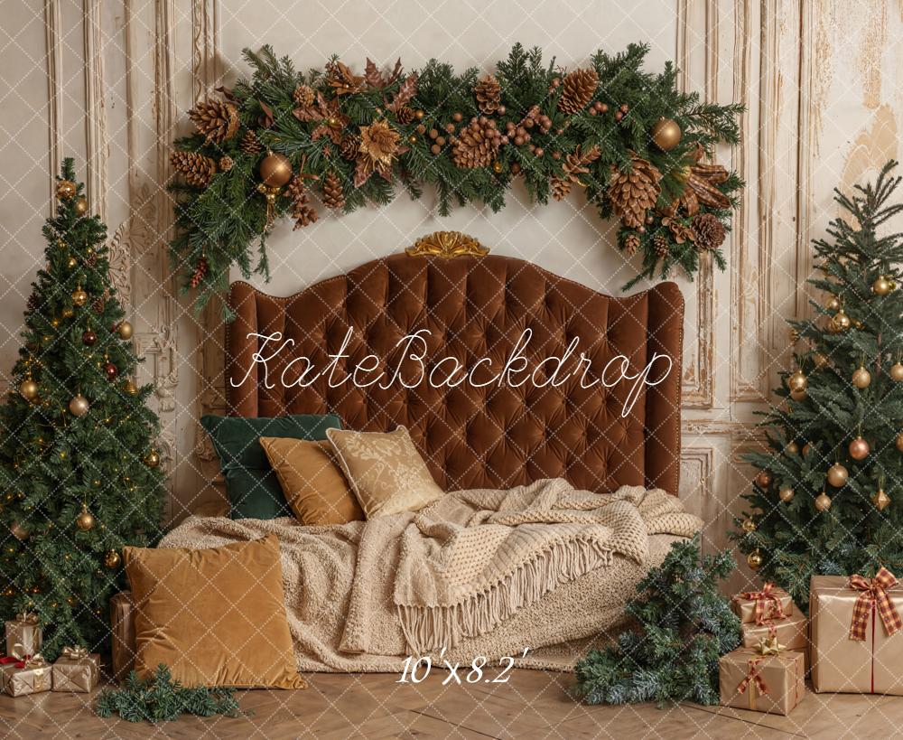 Kate Christmas Headboard Trees Backdrop Designed by Emetselch - Kate Backdrop AU