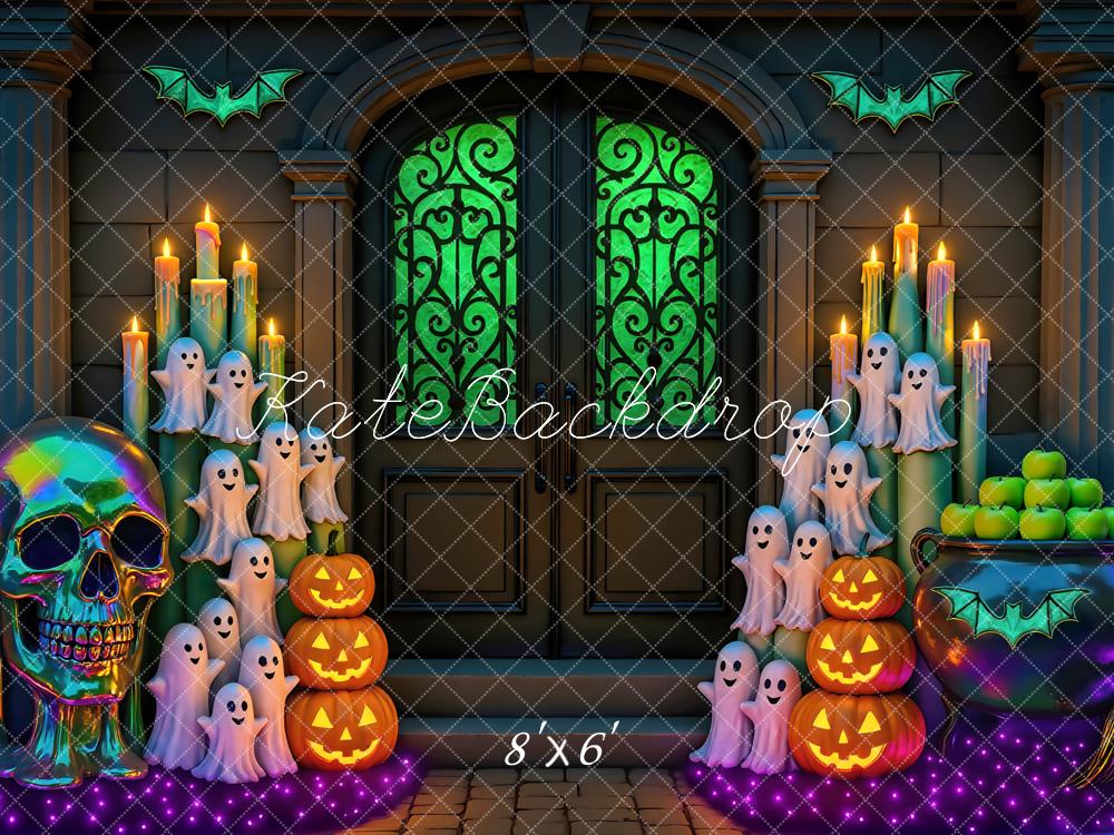 Kate Halloween Ghosts Skull Backdrop Designed by Mini MakeBelieve