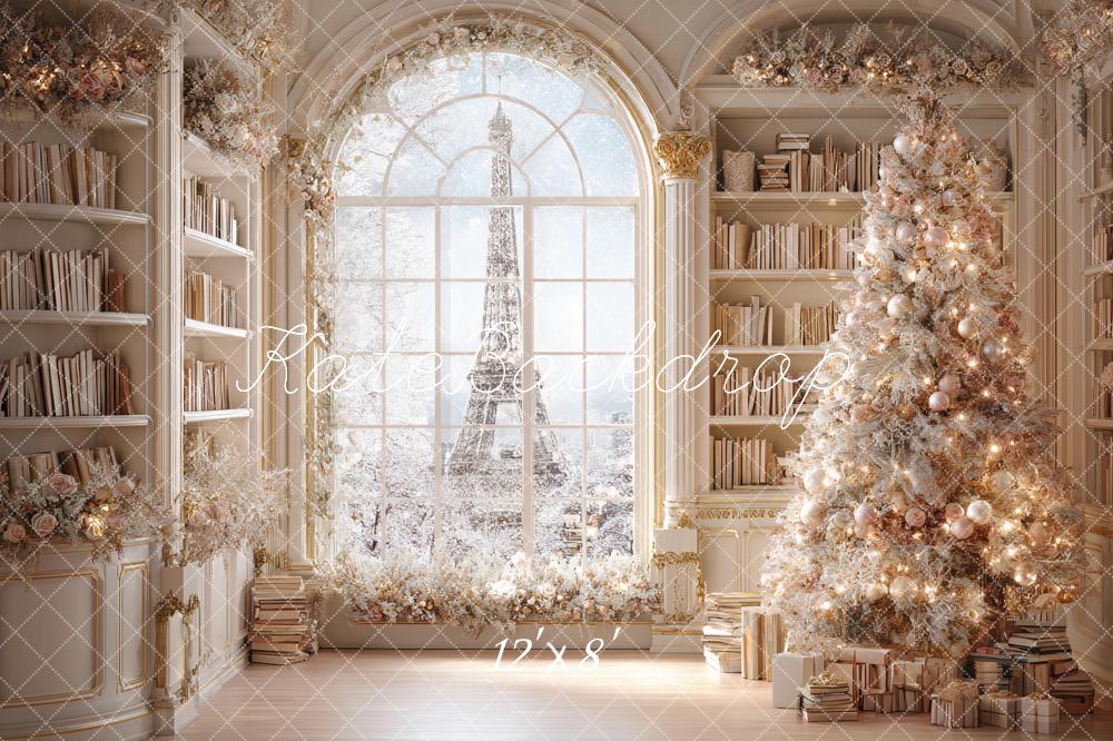 Kate Christmas Tree Bookshelf Backdrop Designed by Ashley Paul