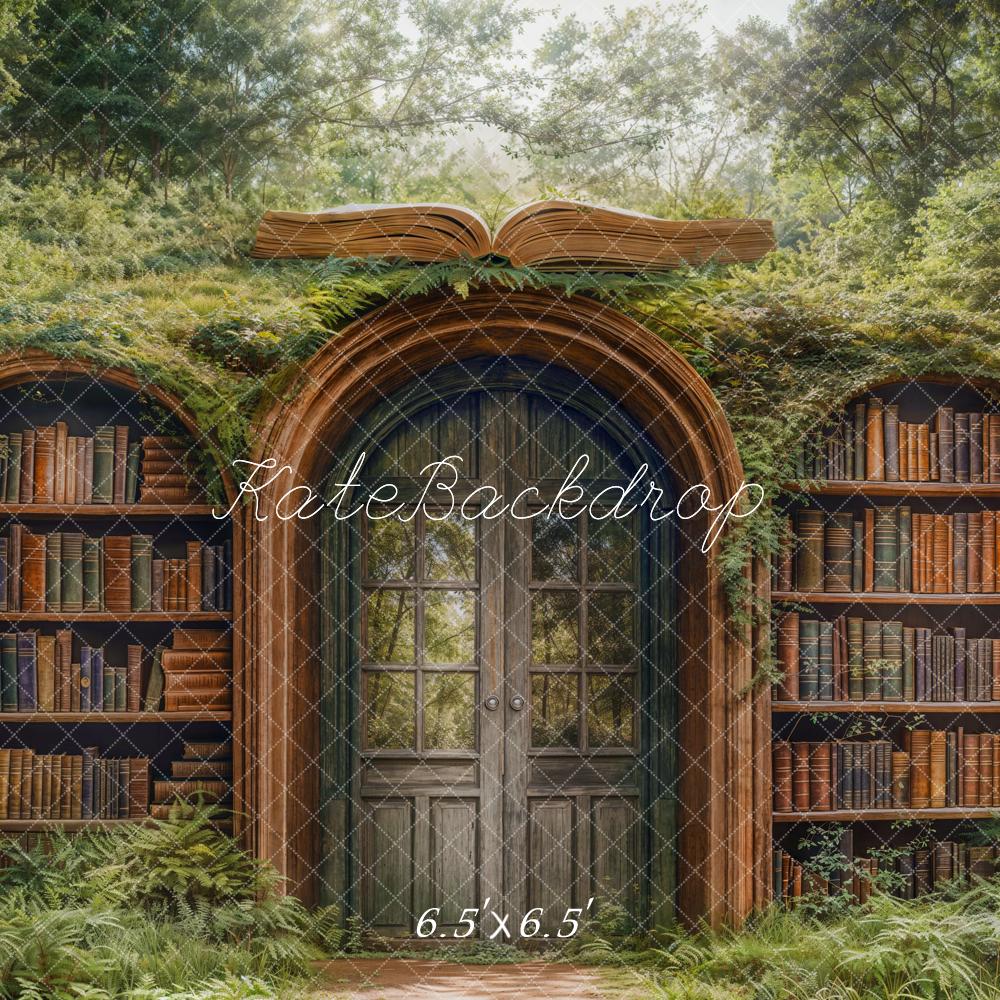 Kate Book Door Library Forest Backdrop Designed by Emetselch - Kate Backdrop AU