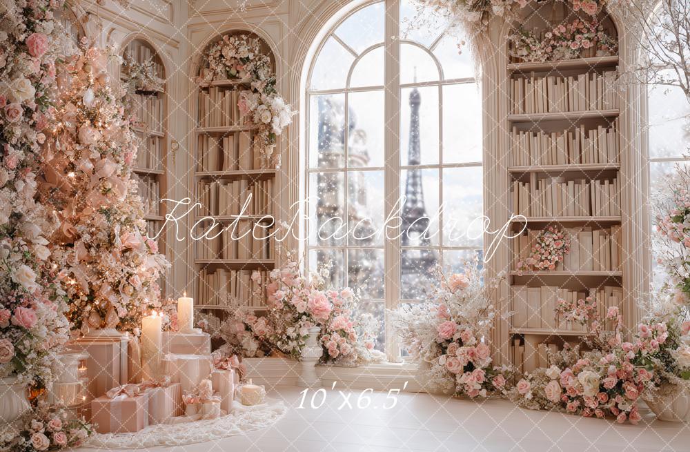 Kate Paris Window Bookshelves Backdrop Designed by Ashley Paul - Kate Backdrop AU