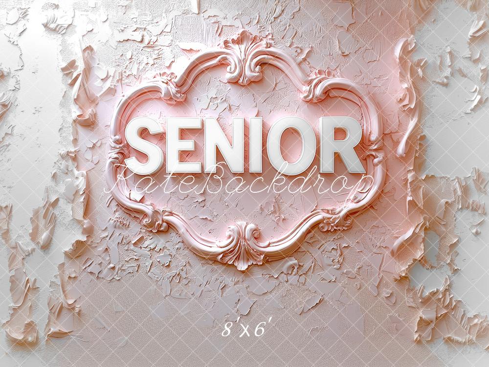 Kate Senior Pink Texture Backdrop Designed by Mini MakeBelieve