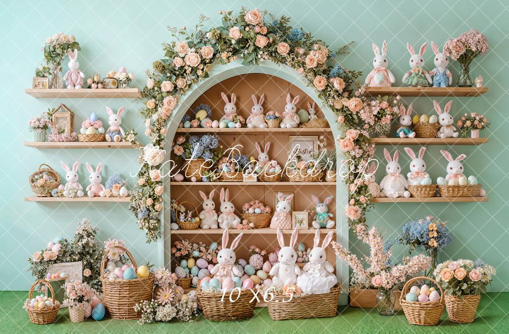 Kate Easter Bunny Eggs Backdrop Designed by Emetselch - Kate Backdrop AU