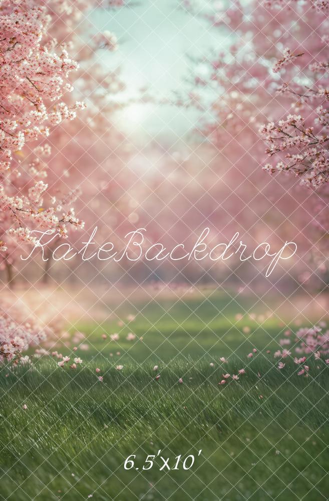 Kate Spring Cherry Blossom Meadow Backdrop Designed by Emetselch