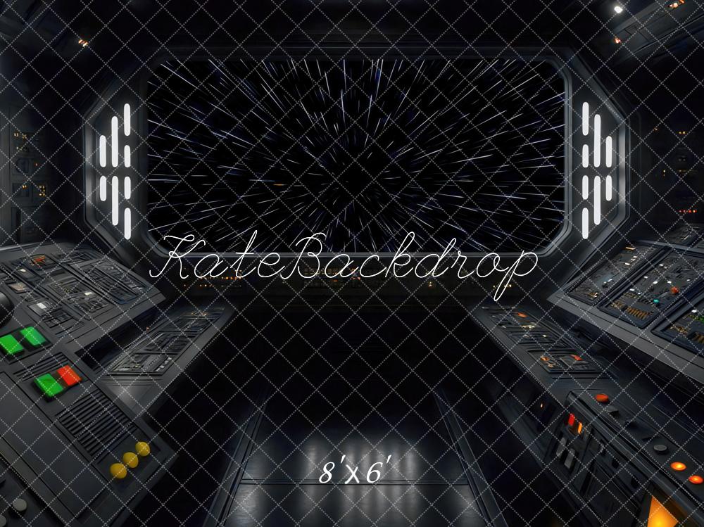 Kate Space Ship Cockpit Starfield Backdrop Designed by Mini MakeBelieve - Kate Backdrop AU