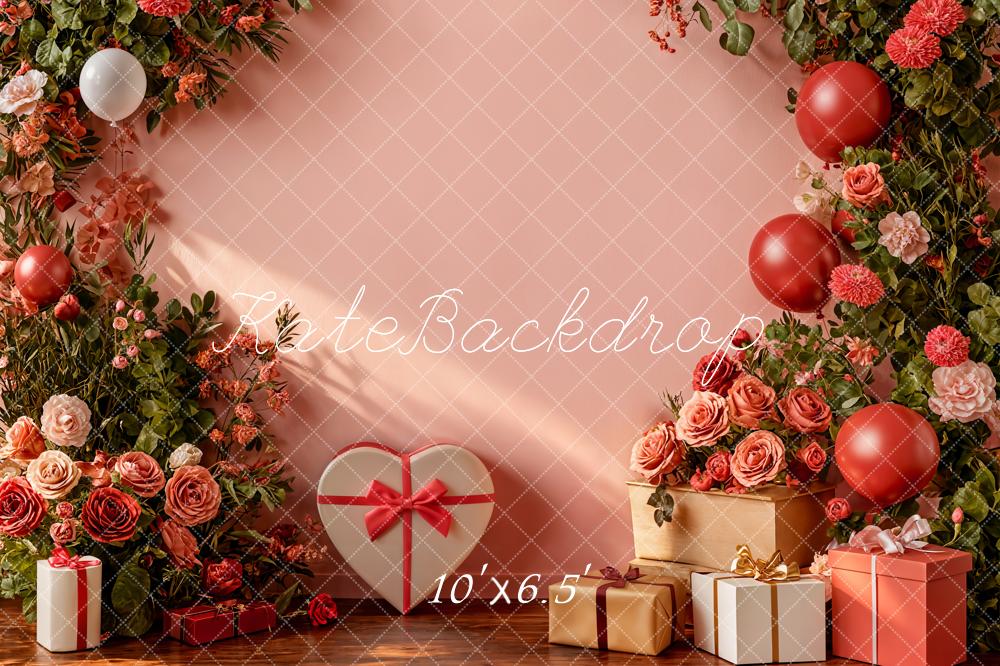 Kate Valentine Balloons Gifts Fleece Backdrop Designed by Emetselch