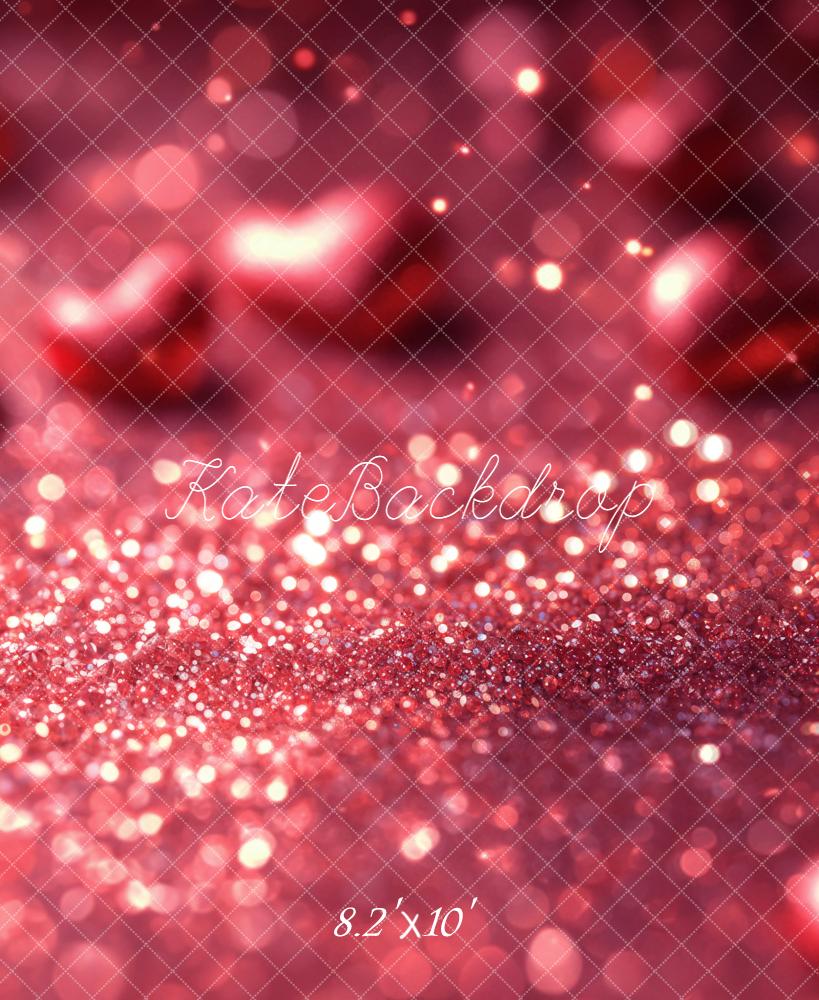 Kate Pink Glitter Bokeh Fleece Backdrop Designed by Chain