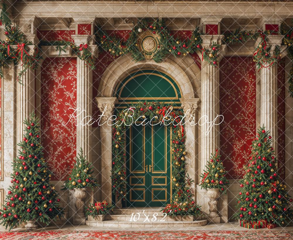 Kate Christmas Grand Entrance Backdrop Designed by Emetselch - Kate Backdrop AU