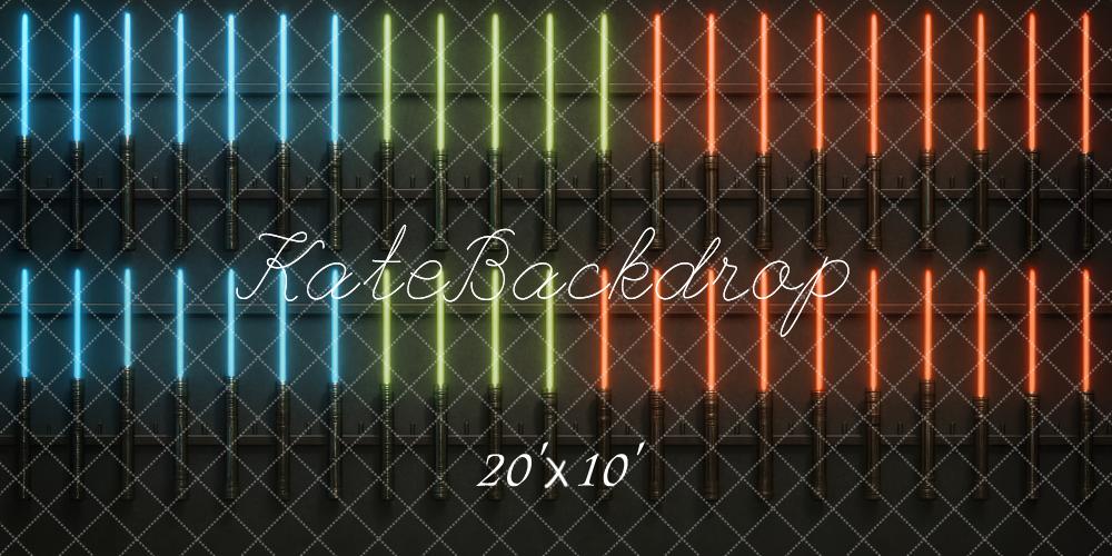 Kate Colourful Neon Light Wall Backdrop Designed by Megan Leigh - Kate Backdrop AU