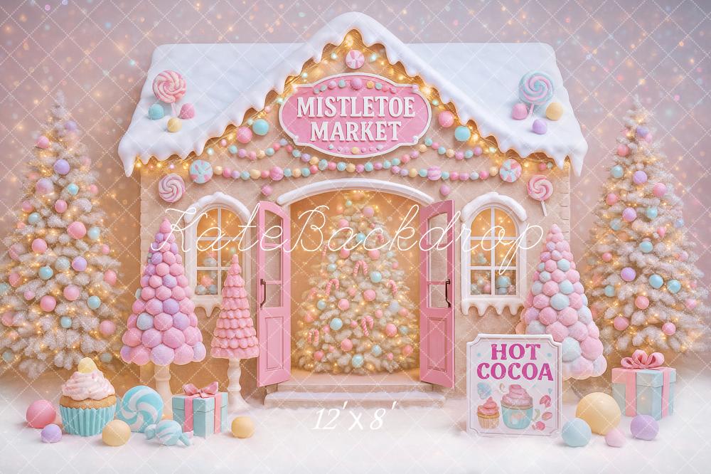 Kate Christmas Gingerbread Candy Backdrop Designed by Ashley Paul