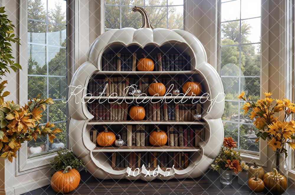 Kate Fall Pumpkin Cabinet Backdrop Designed by Mini MakeBelieve