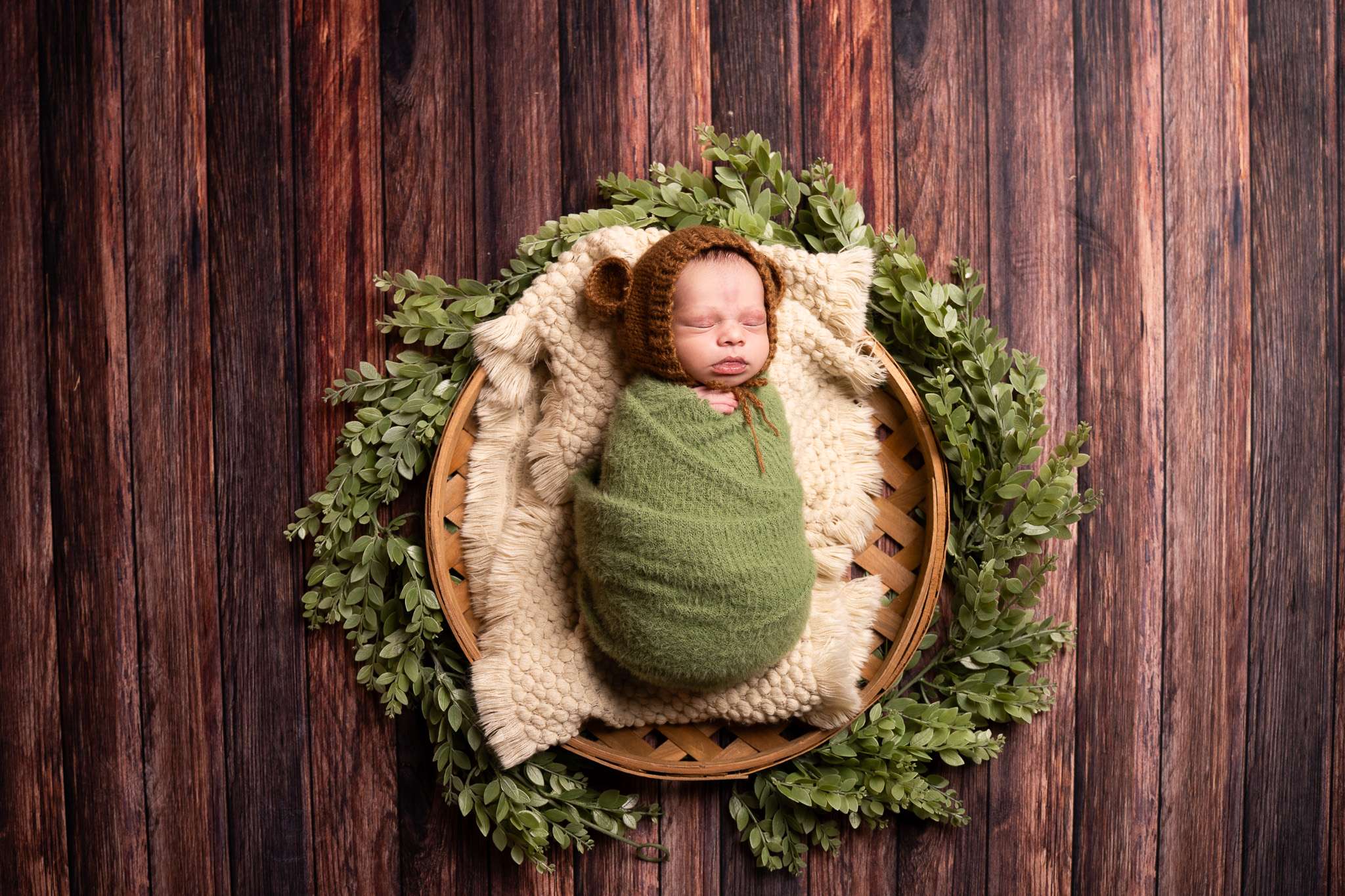 Kate Abstract Wood White and Dark Brown Collapsible Backdrop for Photography 5X6.5ft(1.5x2m) - Kate Backdrop AU
