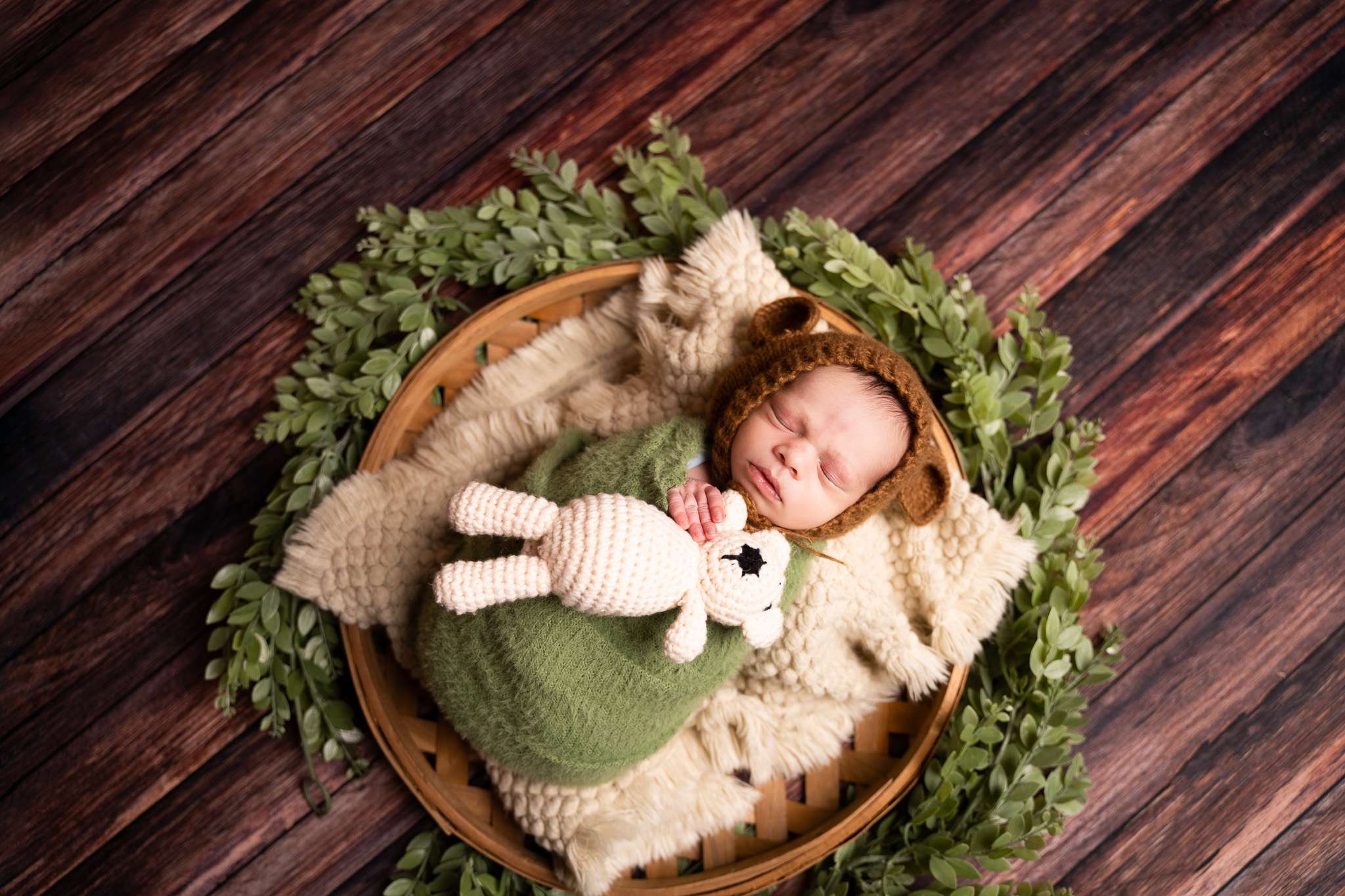 Kate Abstract Wood White and Dark Brown Collapsible Backdrop for Photography 5X6.5ft(1.5x2m) - Kate Backdrop AU