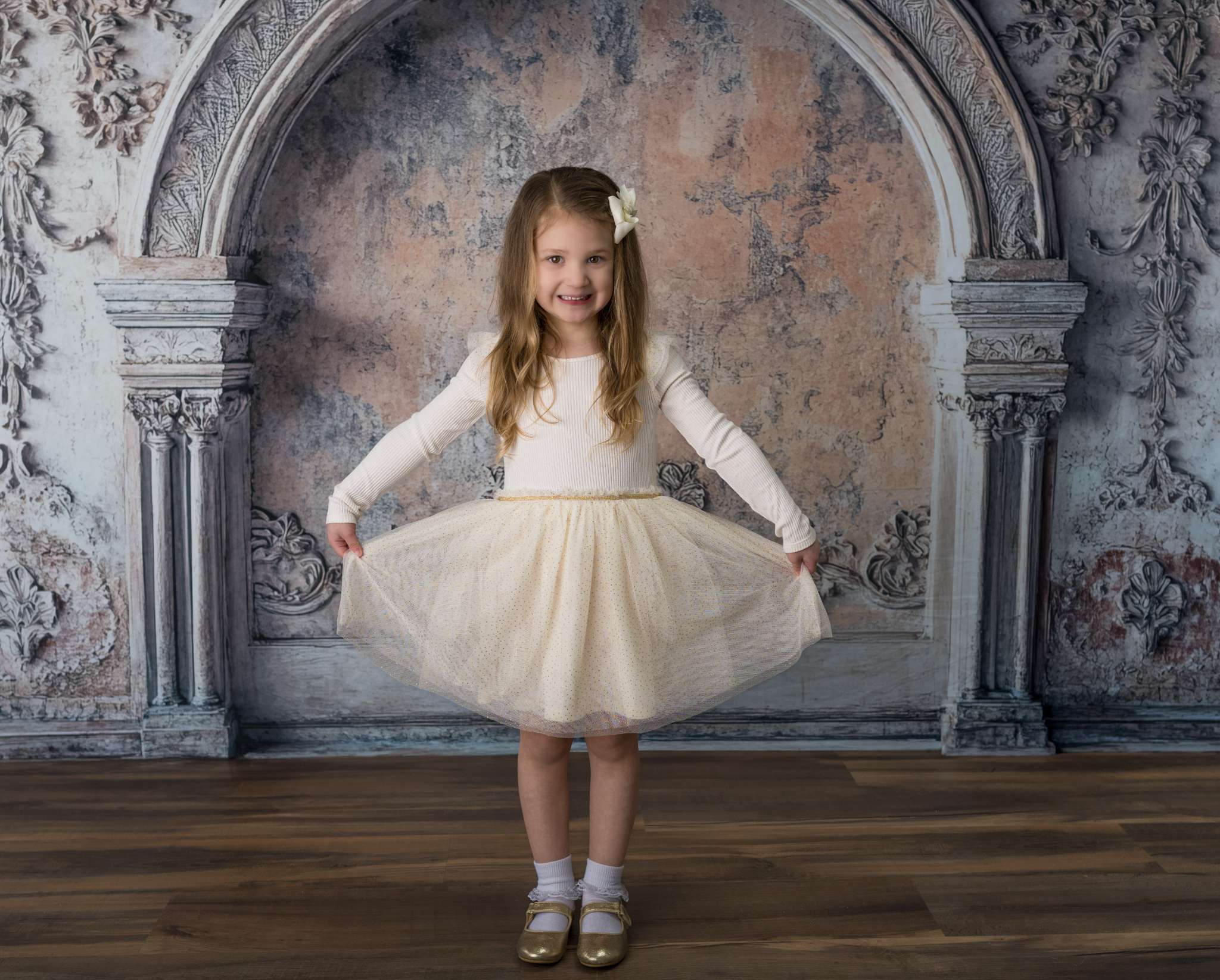 Kate Vintage Wall Arched Backdrop Designed by Mini MakeBelieve - Kate Backdrop AU