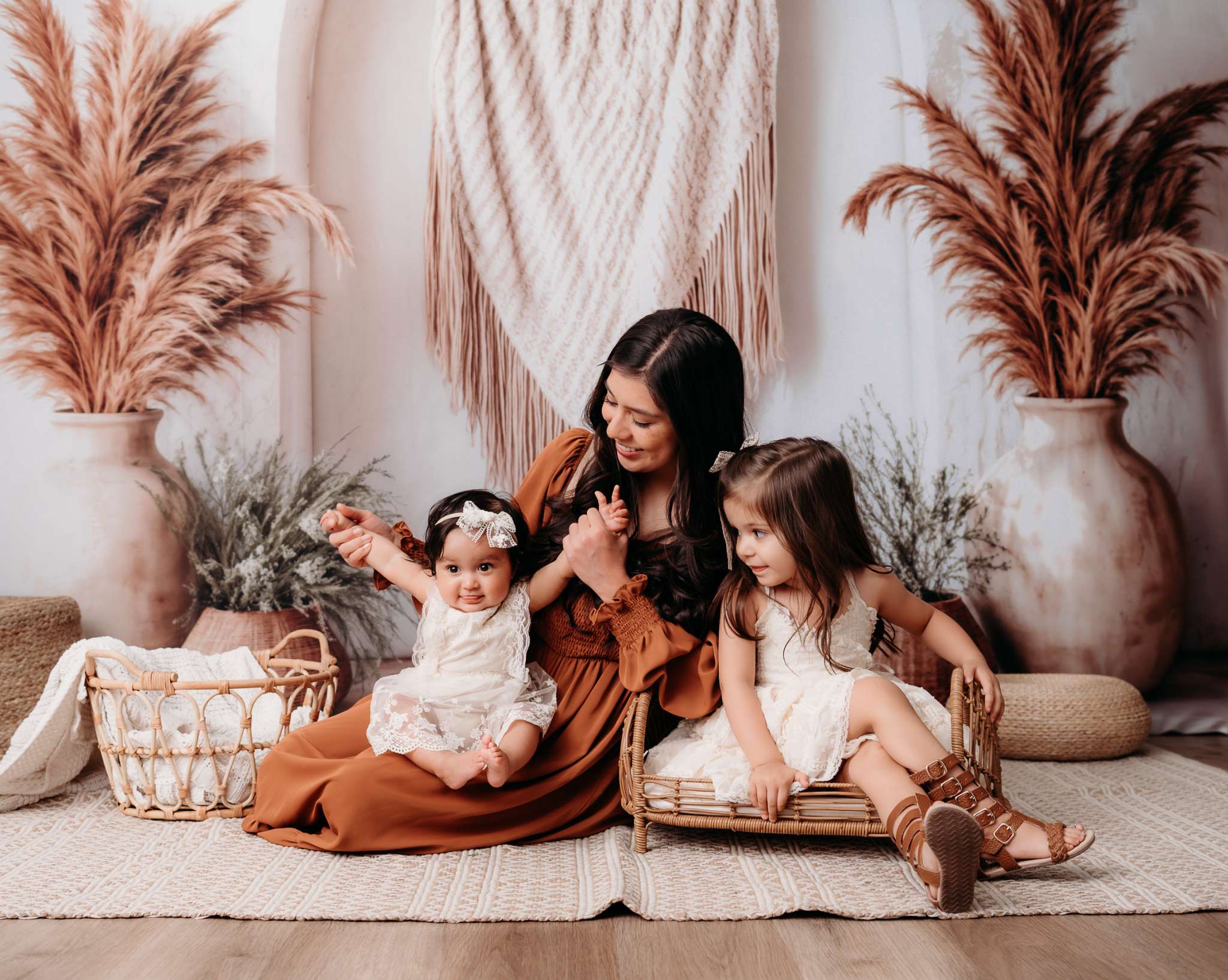 Kate Boho Arch Pampas Backdrop Designed by Emetselch - Kate Backdrop AU