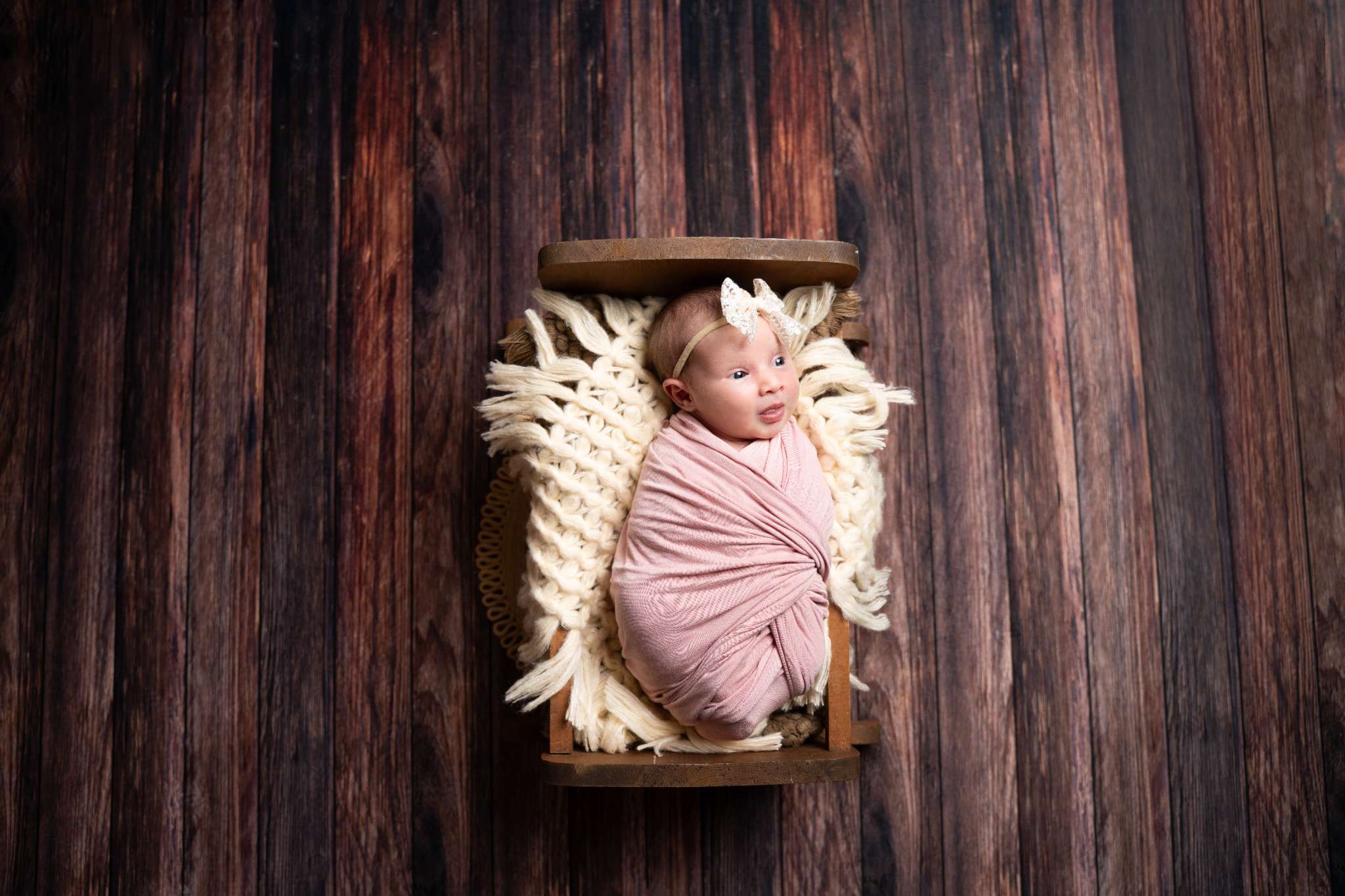 Kate Abstract Wood White and Dark Brown Collapsible Backdrop for Photography 5X6.5ft(1.5x2m) - Kate Backdrop AU