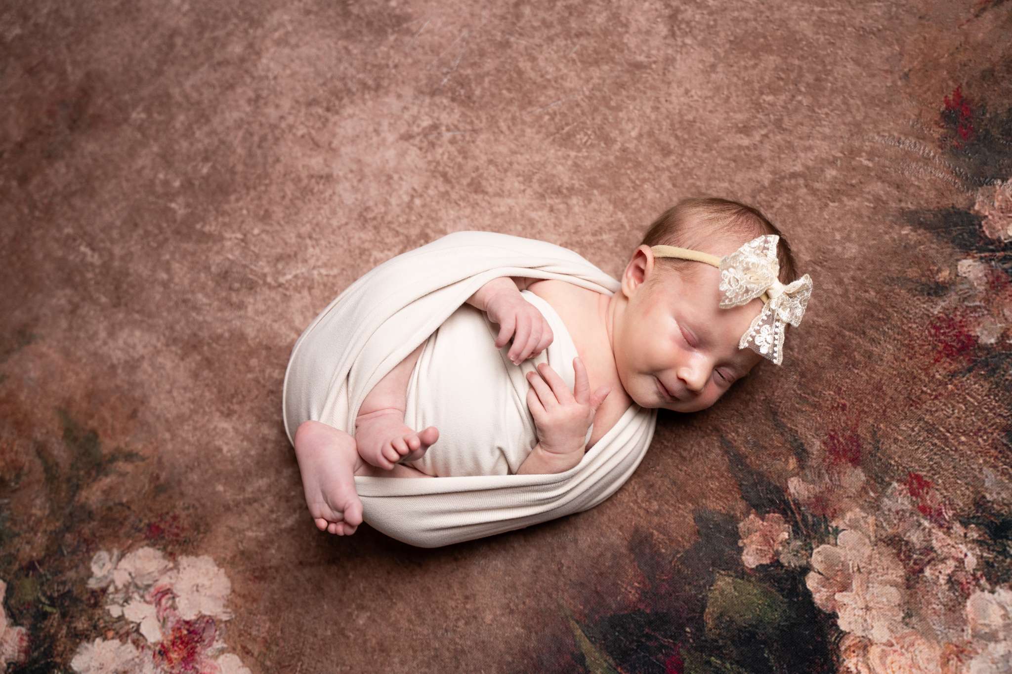 Kate Fine Art Dark/Brown Floral Collapsible Backdrop Photography 5X6.5ft(1.5x2m) - Kate Backdrop AU