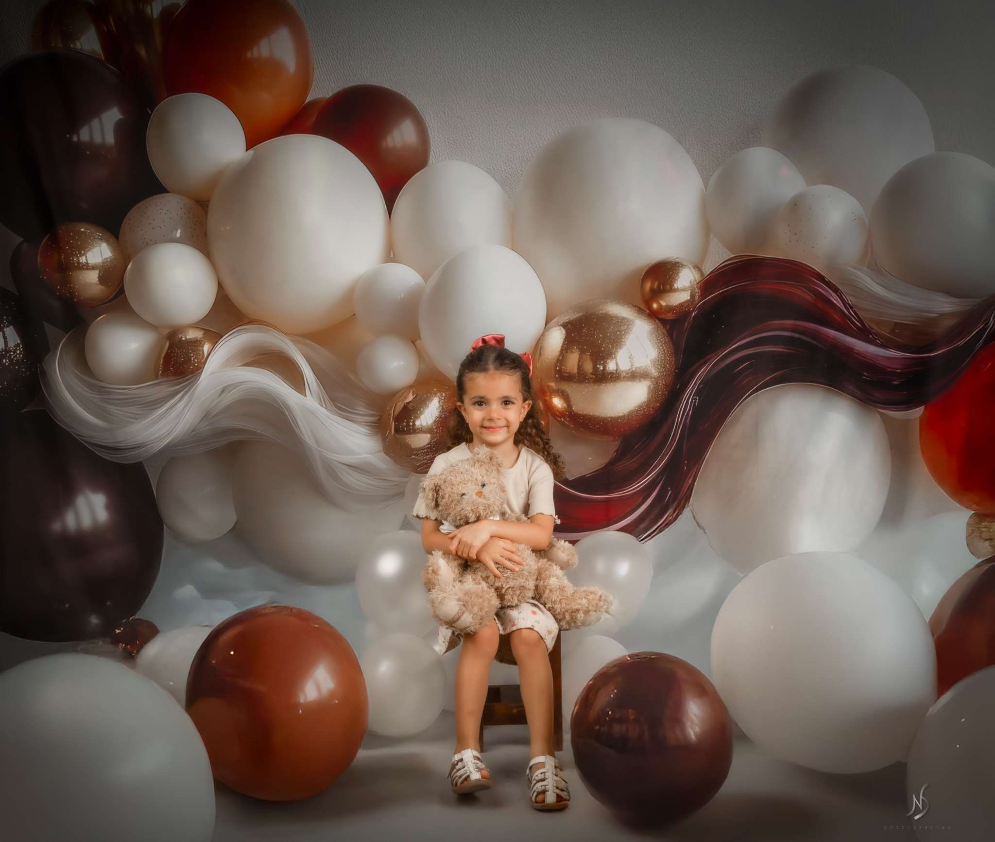 Kate Coffee Balloons Backdrop Designed by Mini MakeBelieve