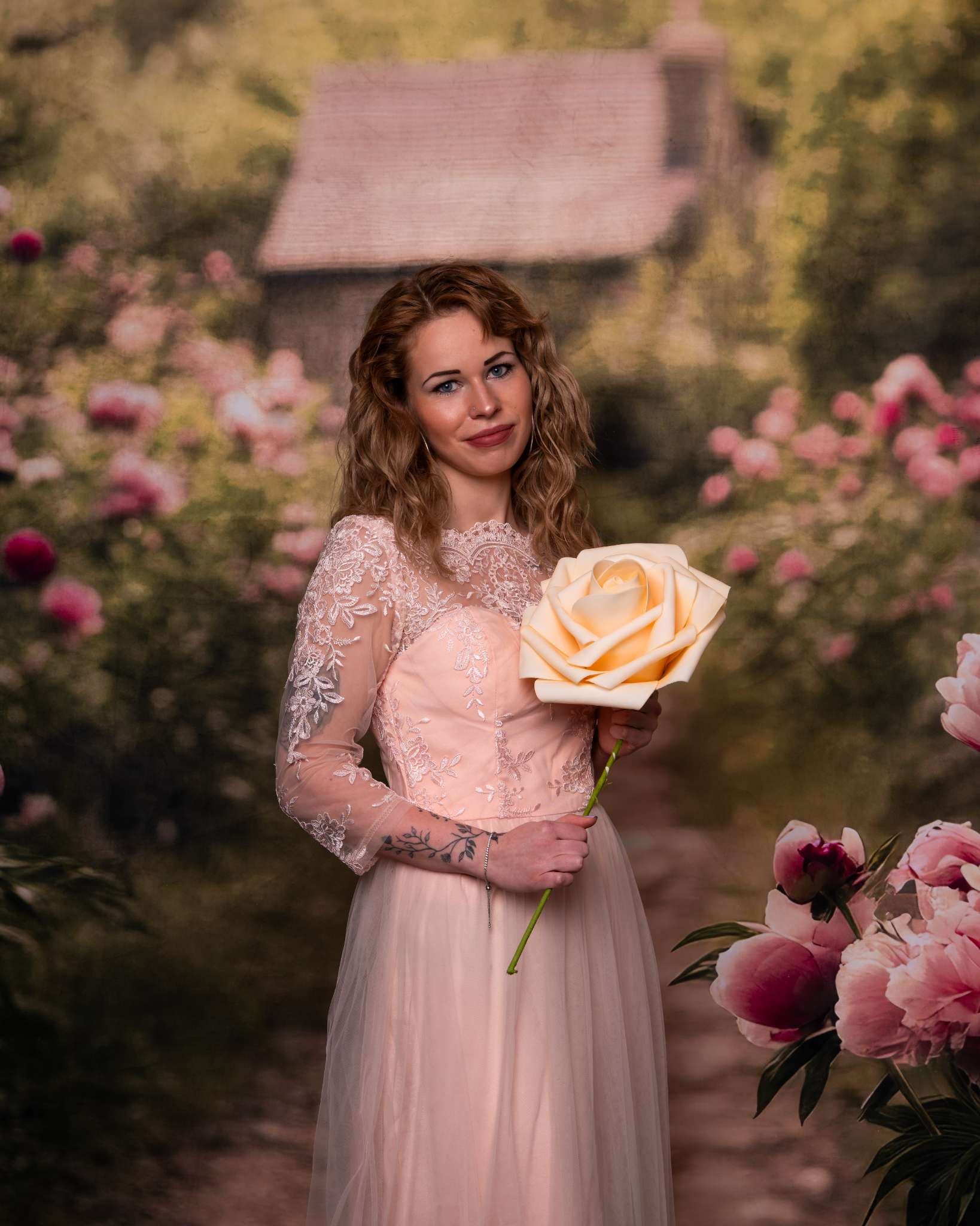 Kate Sweep Spring Countryside Pathway Backdrop Designed by Lidia Redekopp