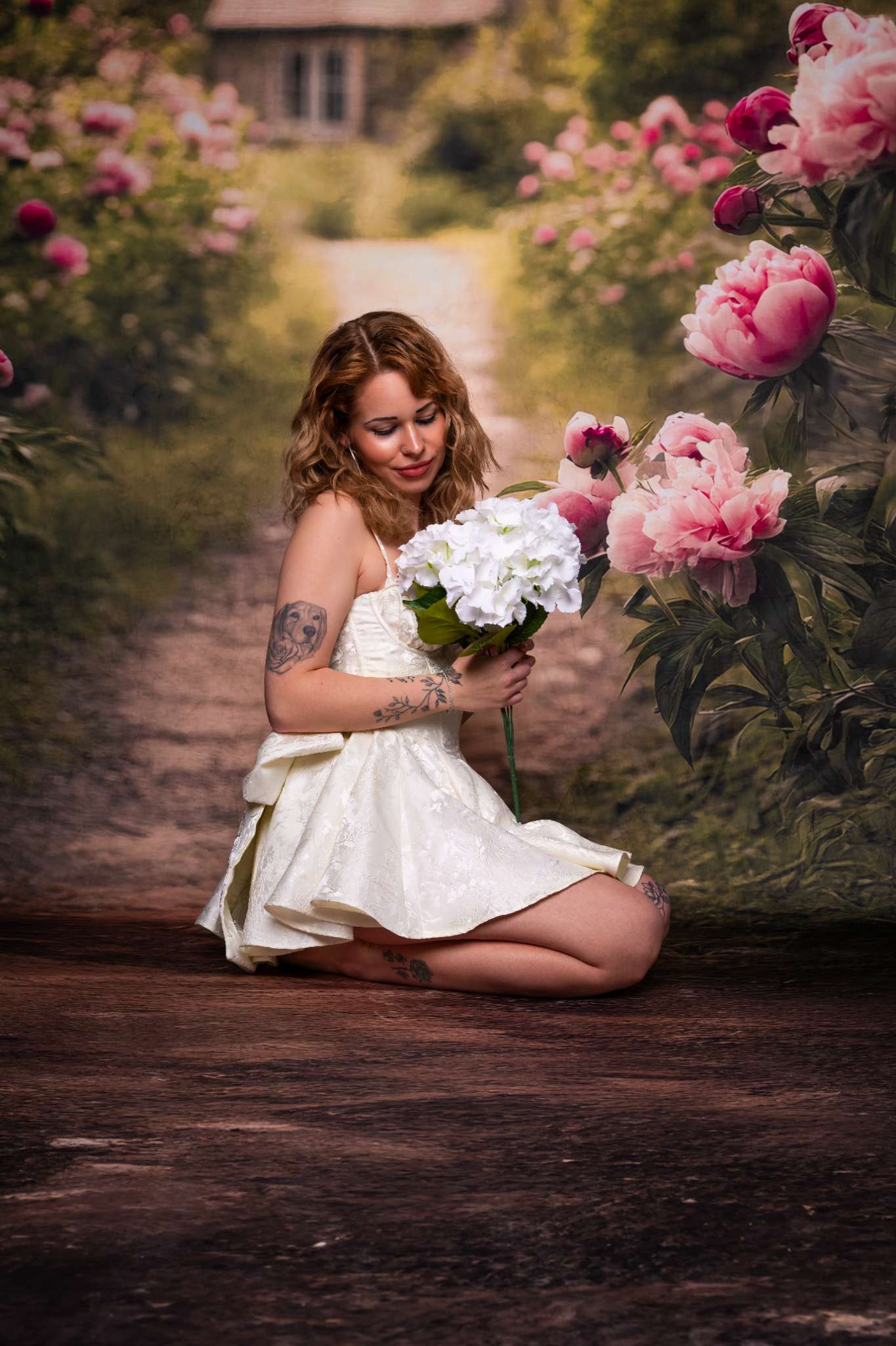 Kate Sweep Spring Countryside Pathway Backdrop Designed by Lidia Redekopp