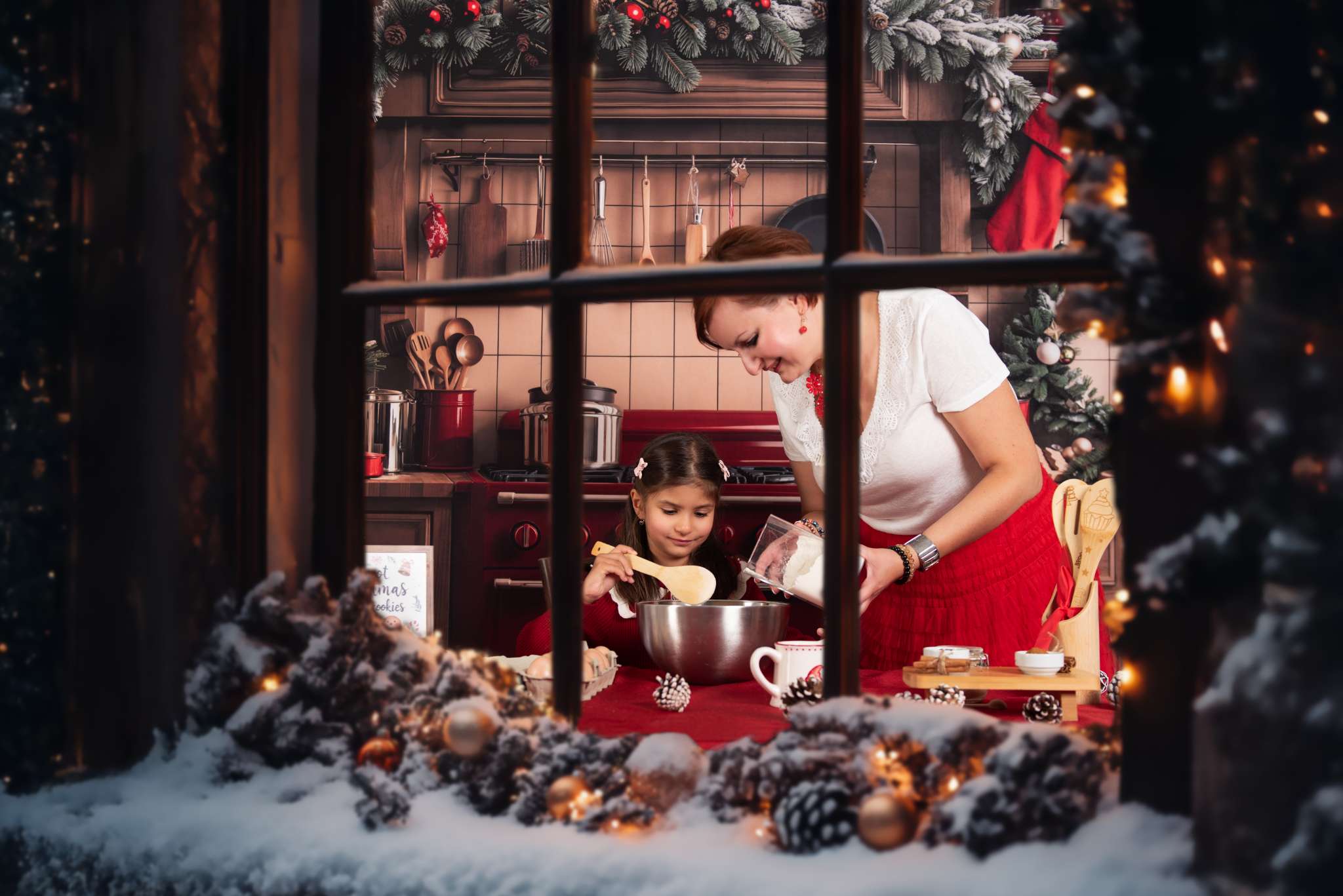 Kate Christmas Kitchen Backdrop Designed by Emetselch
