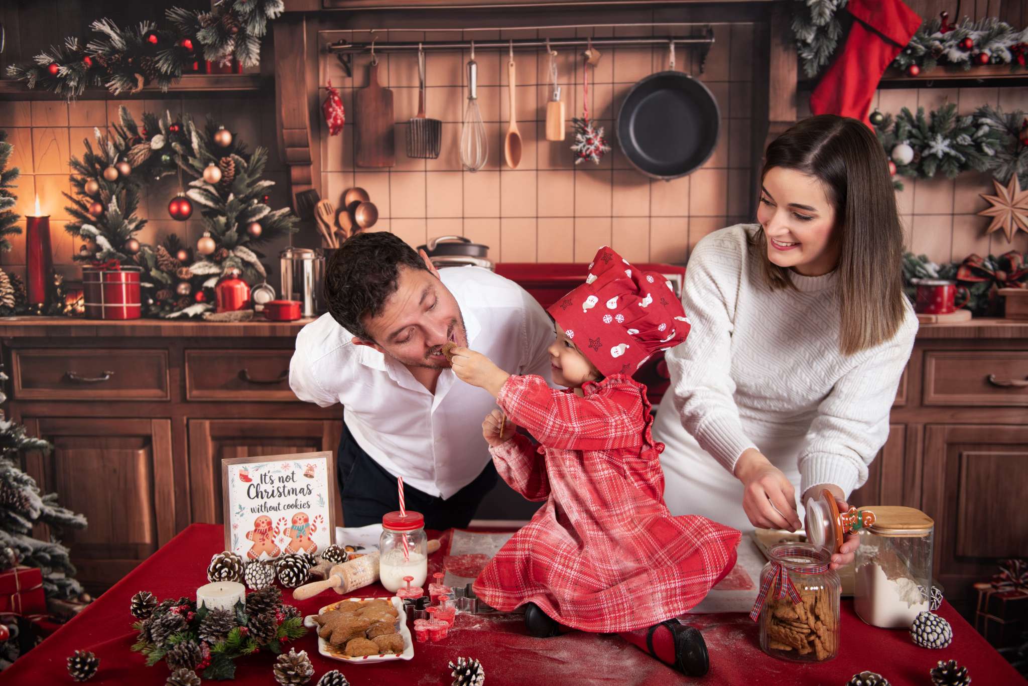 Kate Christmas Kitchen Backdrop Designed by Emetselch