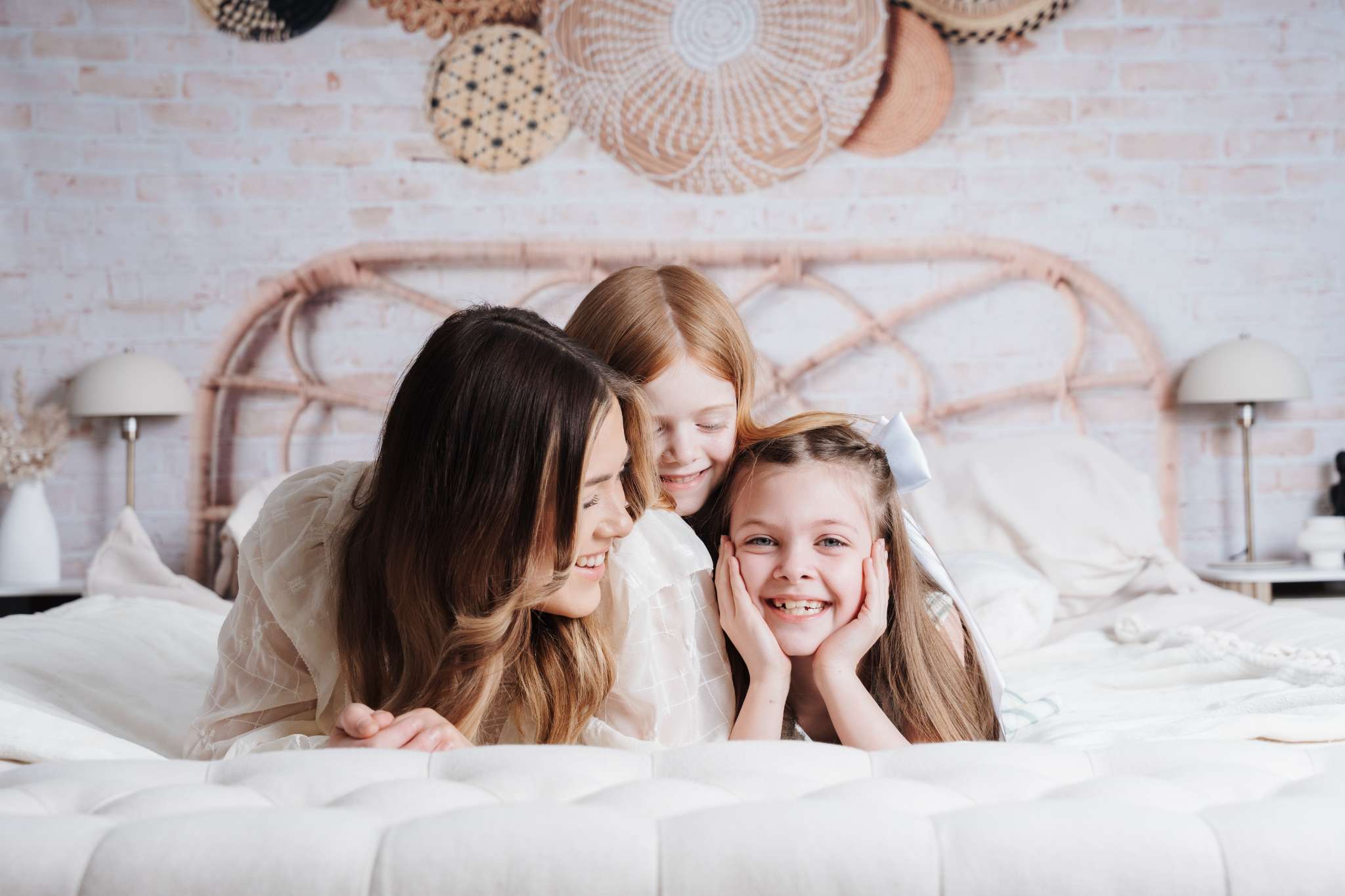 Kate Boho Headboard with Baskets Backdrop Designed by Mandy Ringe Photography - Kate Backdrop AU
