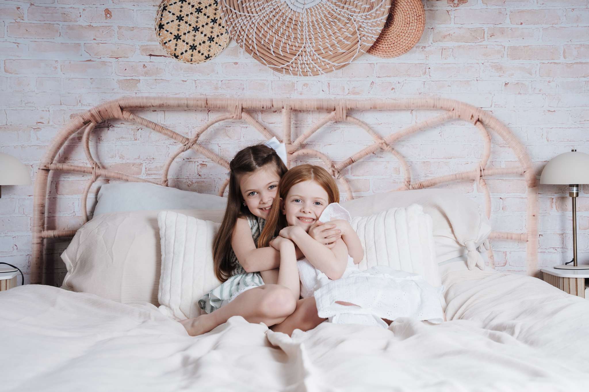 Kate Boho Headboard with Baskets Backdrop Designed by Mandy Ringe Photography - Kate Backdrop AU