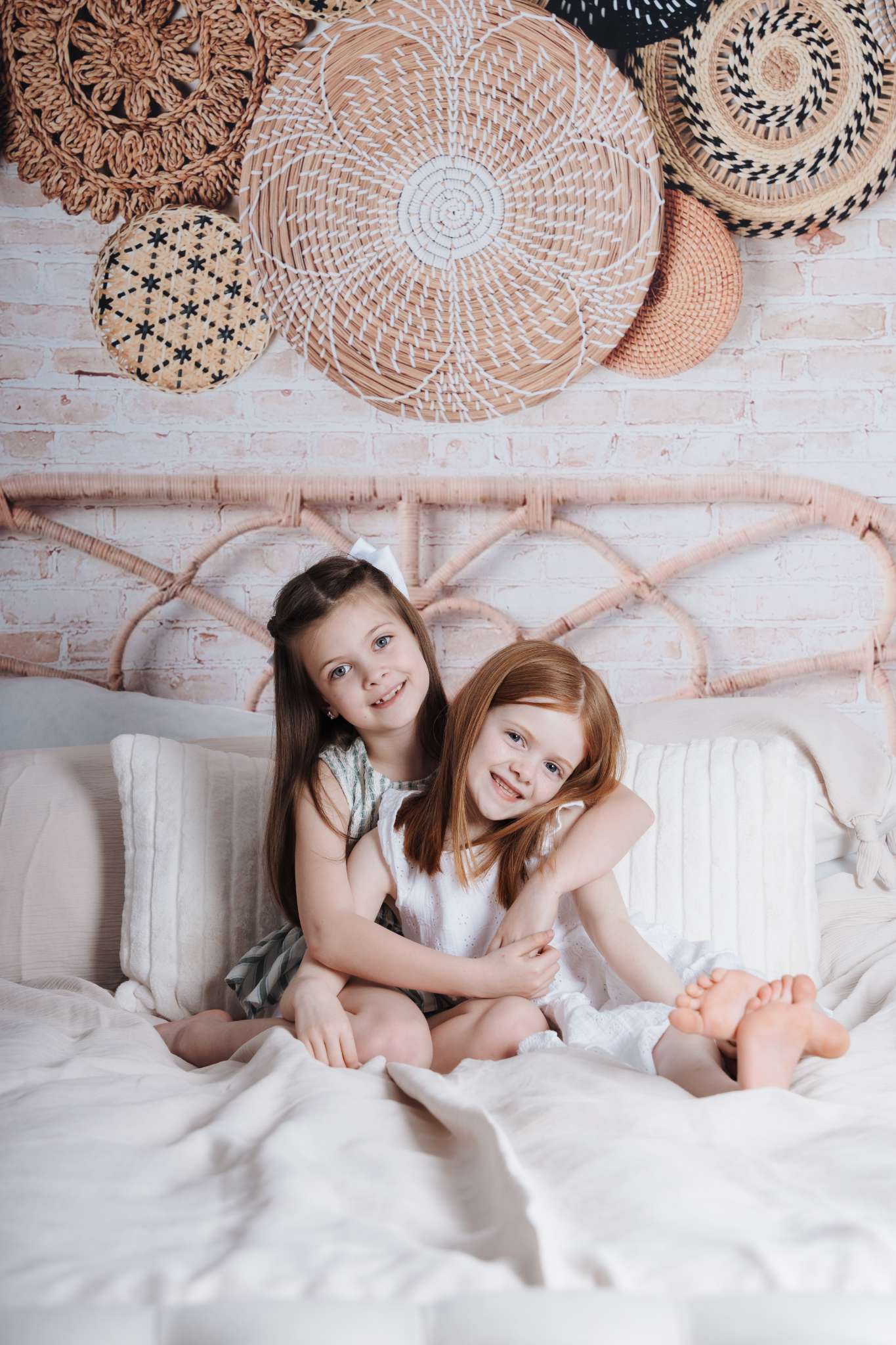 Kate Boho Headboard with Baskets Backdrop Designed by Mandy Ringe Photography - Kate Backdrop AU