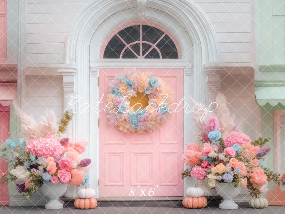 Kate Flowers Pink Door Backdrop Designed by Mini MakeBelieve - Kate Backdrop AU