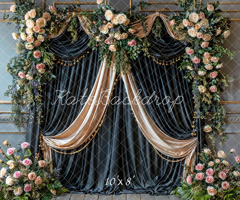 Kate Flower Drapes Backdrop Designed by Emetselch