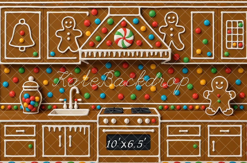 Kate Gingerbread Kitchen Lollies Backdrop Designed by Mini MakeBelieve - Kate Backdrop AU