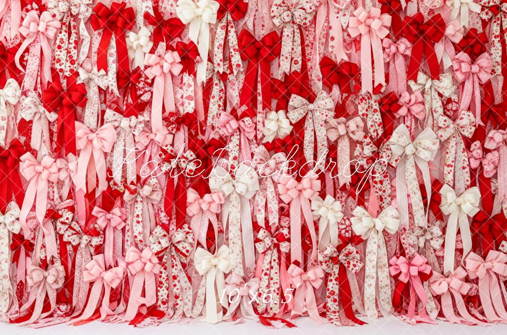Kate Ribbons Bows Valentine's Day Backdrop Designed by Patty Roberts