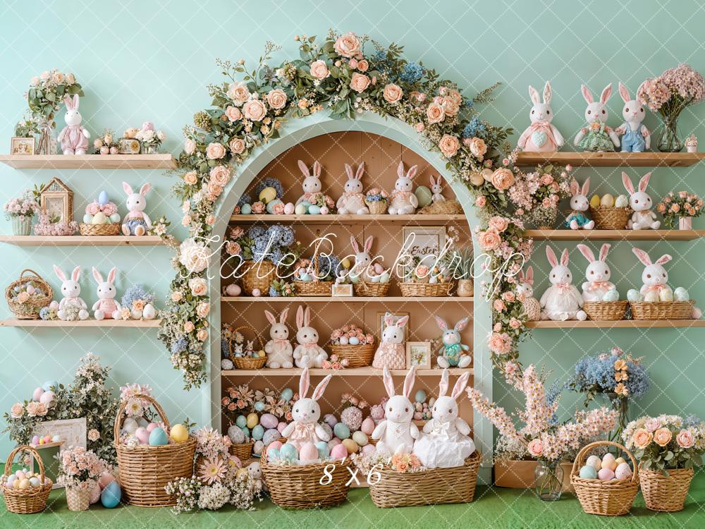 Kate Easter Bunny Eggs Backdrop Designed by Emetselch - Kate Backdrop AU