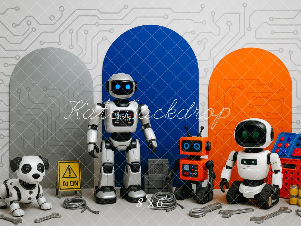 Kate Robots Dog Circuit Backdrop Designed by Patty Roberts - Kate Backdrop AU
