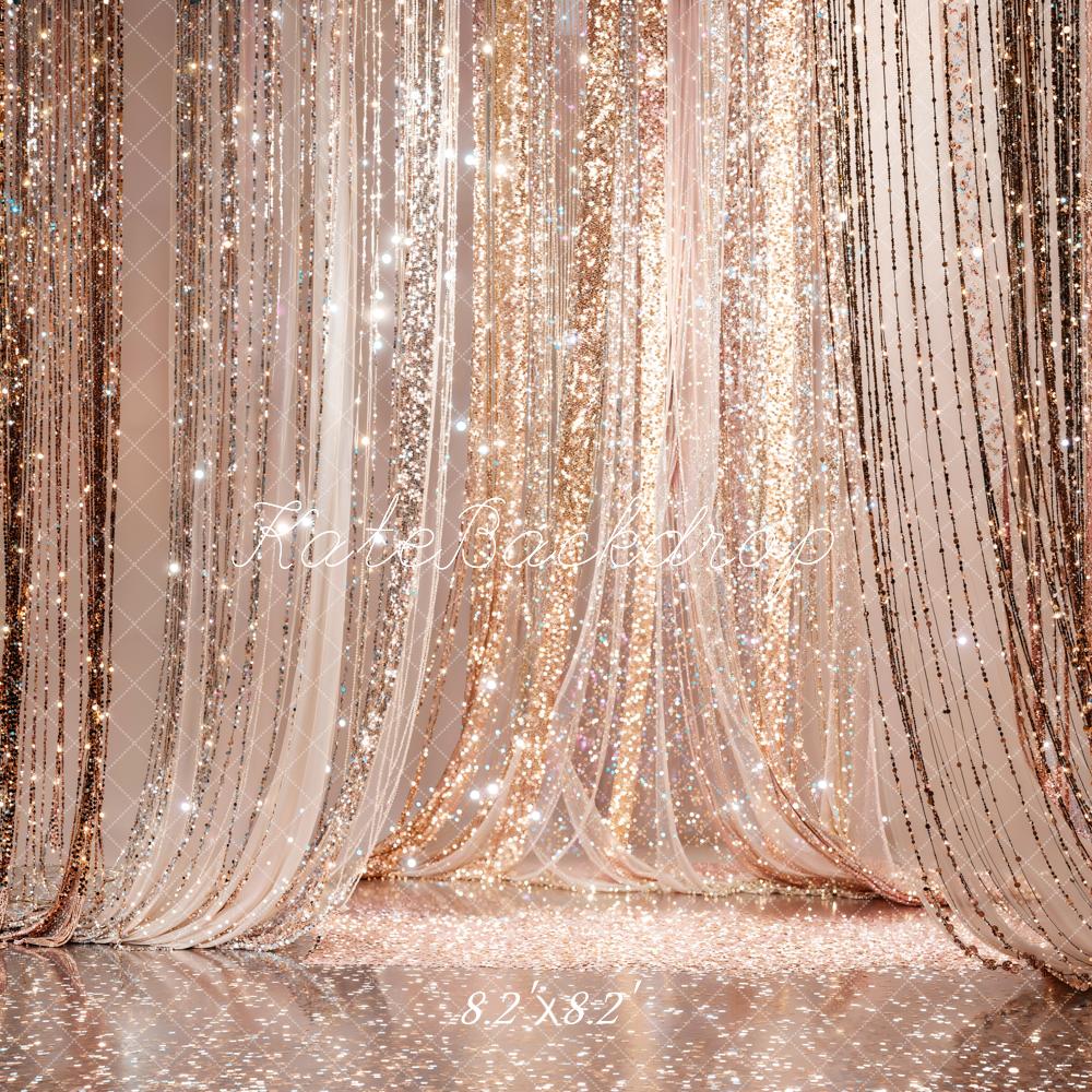 Kate Glitter Curtain Sparkle Floor Backdrop Designed by Chain