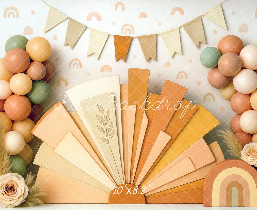 15% OFF Kate Boho Arch Balloons Cake Smash Backdrop Designed by Mini MakeBelieve - Kate Backdrop AU
