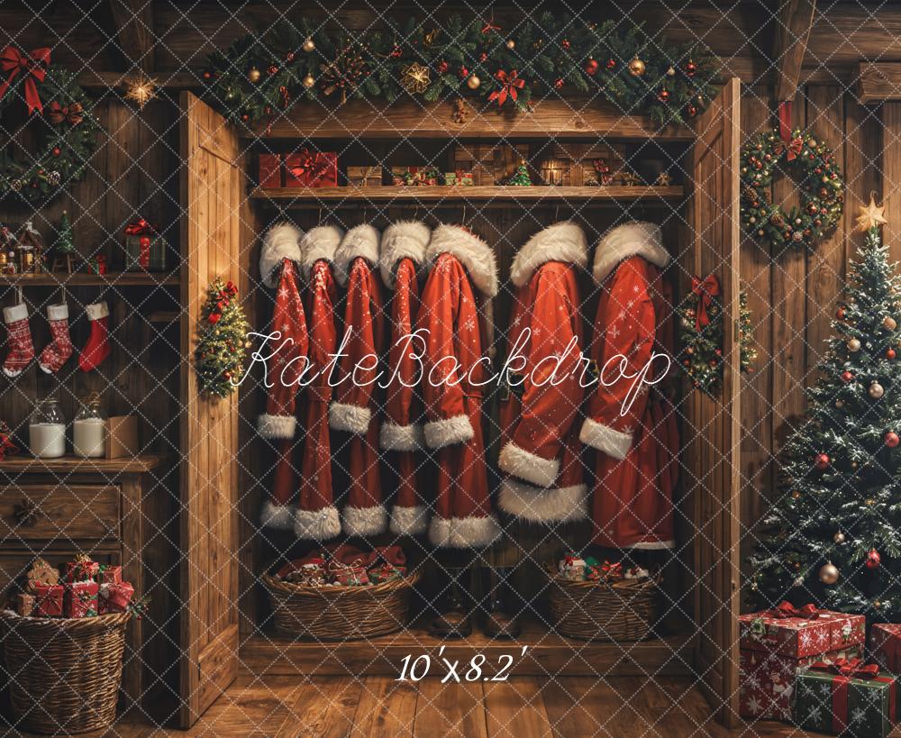 Kate Christmas Santa Costumes Backdrop Designed by Emetselch - Kate Backdrop AU
