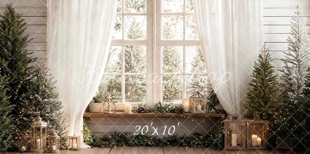 Kate Christmas Window Winter Backdrop Designed by Emetselch