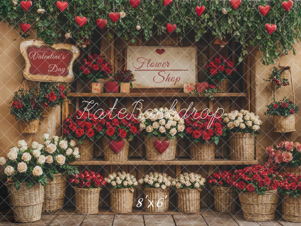 Kate Valentine Flower Shop Backdrop Designed by Emetselch