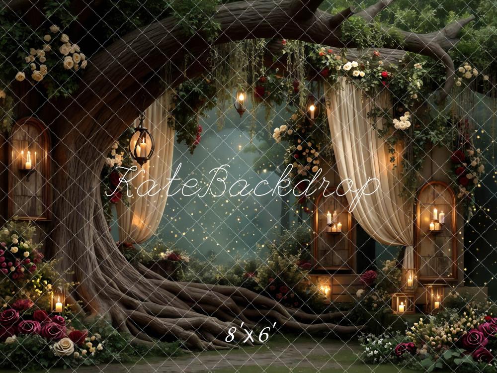 Kate Fairy Tree Spring Forest Backdrop Designed by Mini MakeBelieve