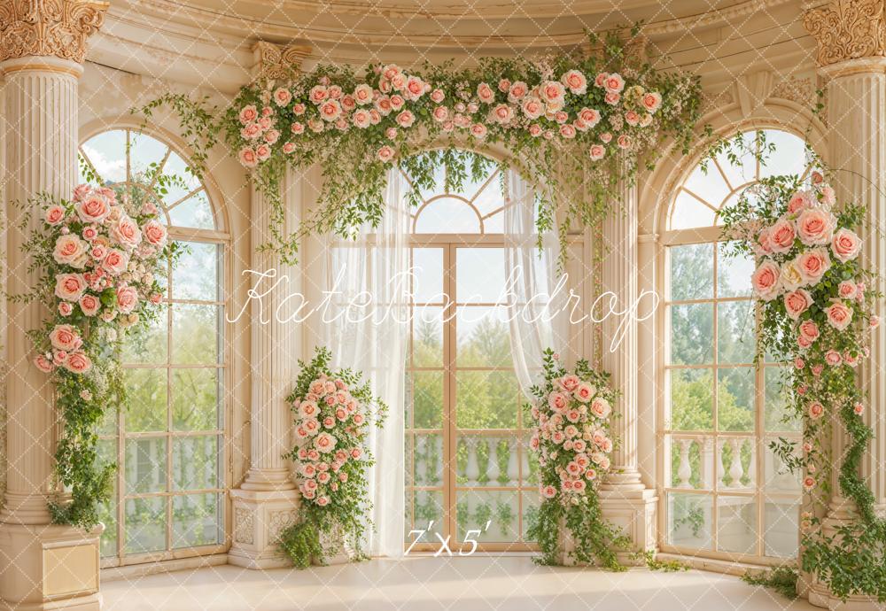 Kate Spring Wedding Flower Window Backdrop Designed by Emetselch