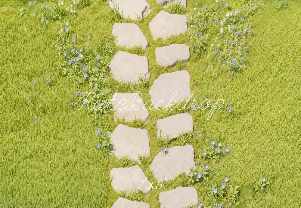 Kate Stone Pathway Meadow Green Backdrop Designed by Kate Image