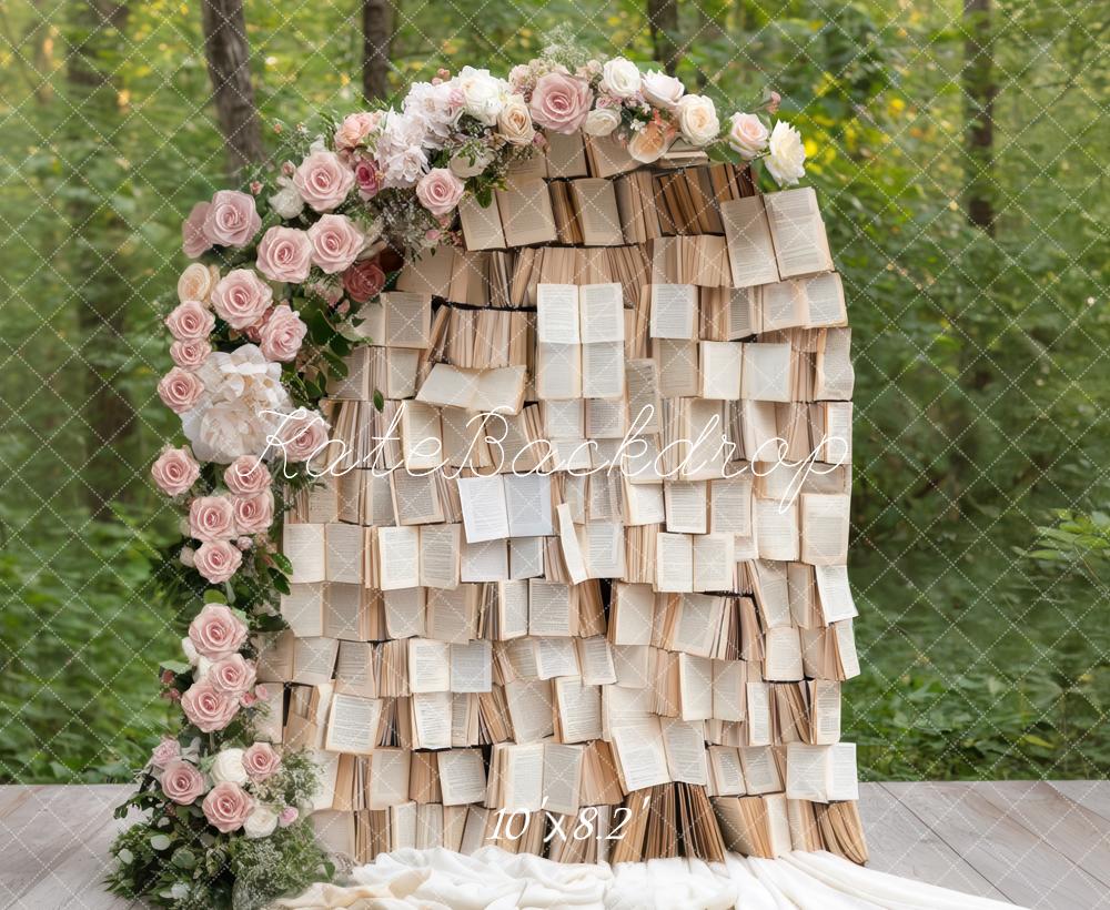 Kate Flower Arch Books Forest Backdrop Designed by Mini MakeBelieve - Kate Backdrop AU