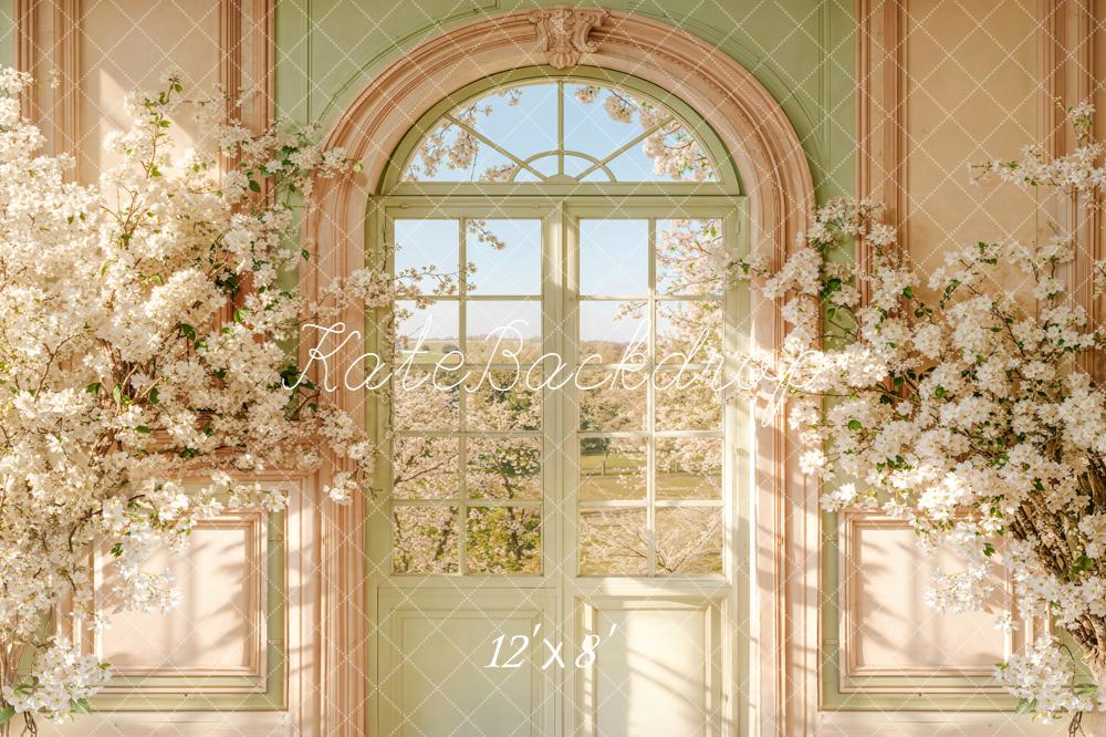 Kate Spring Floral Arch Door Backdrop Designed by Chain