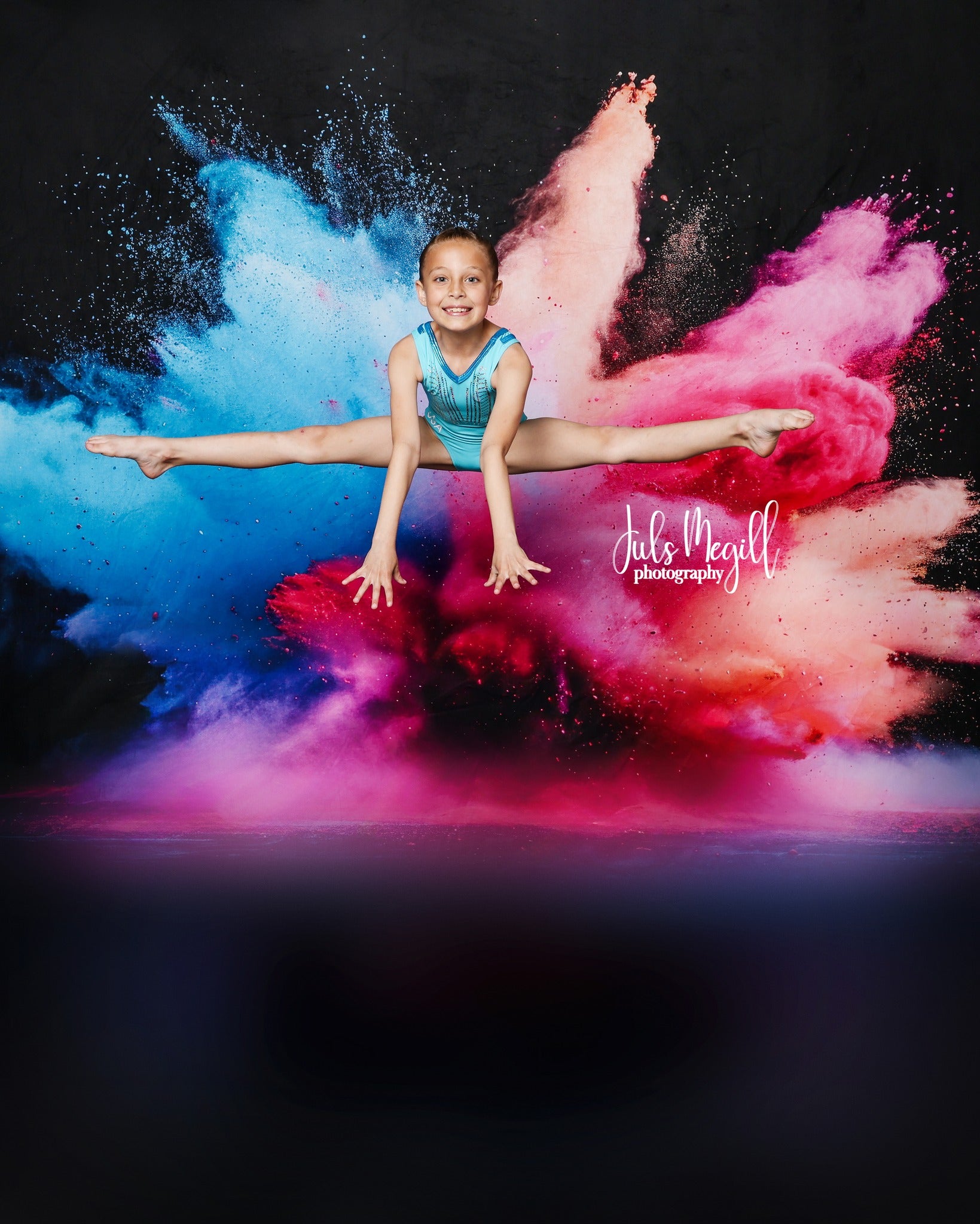 Kate Sweep Cool Colorful Burst of Powder Backdrop Designed by Lidia Redekopp - Kate Backdrop AU