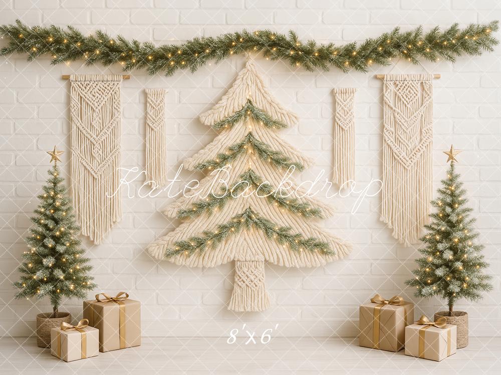 Kate Christmas Macrame Tree Backdrop Designed by Ashley Paul - Kate Backdrop AU