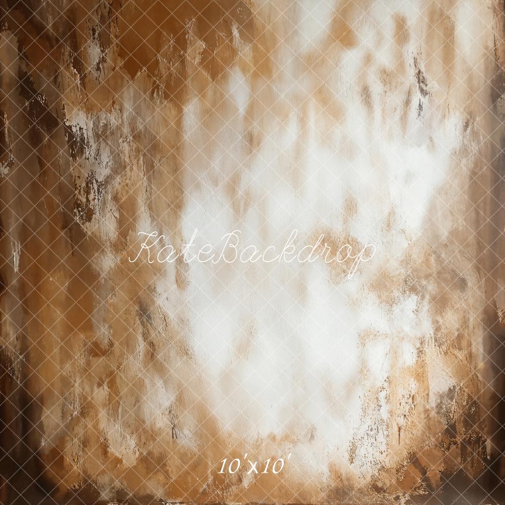 Kate Abstract Texture Brown Potrait Floor Backdrop Designed by GQ