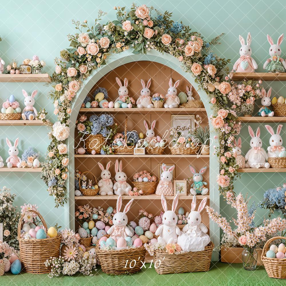Kate Easter Bunny Eggs Backdrop Designed by Emetselch